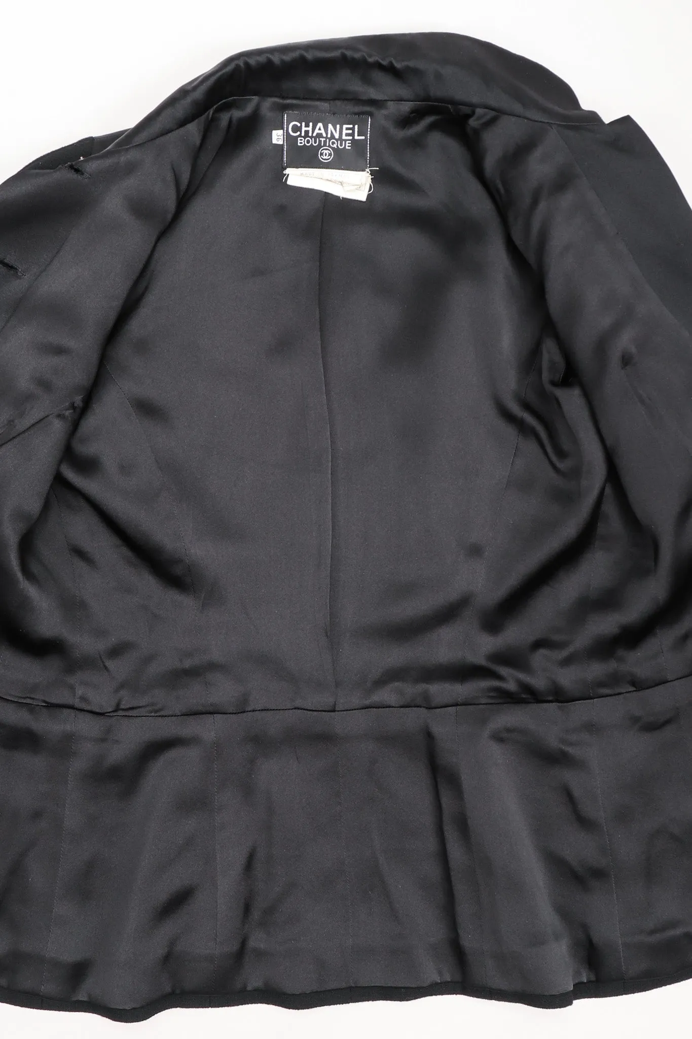 Contrast Jacket & Pleated Skirt Set