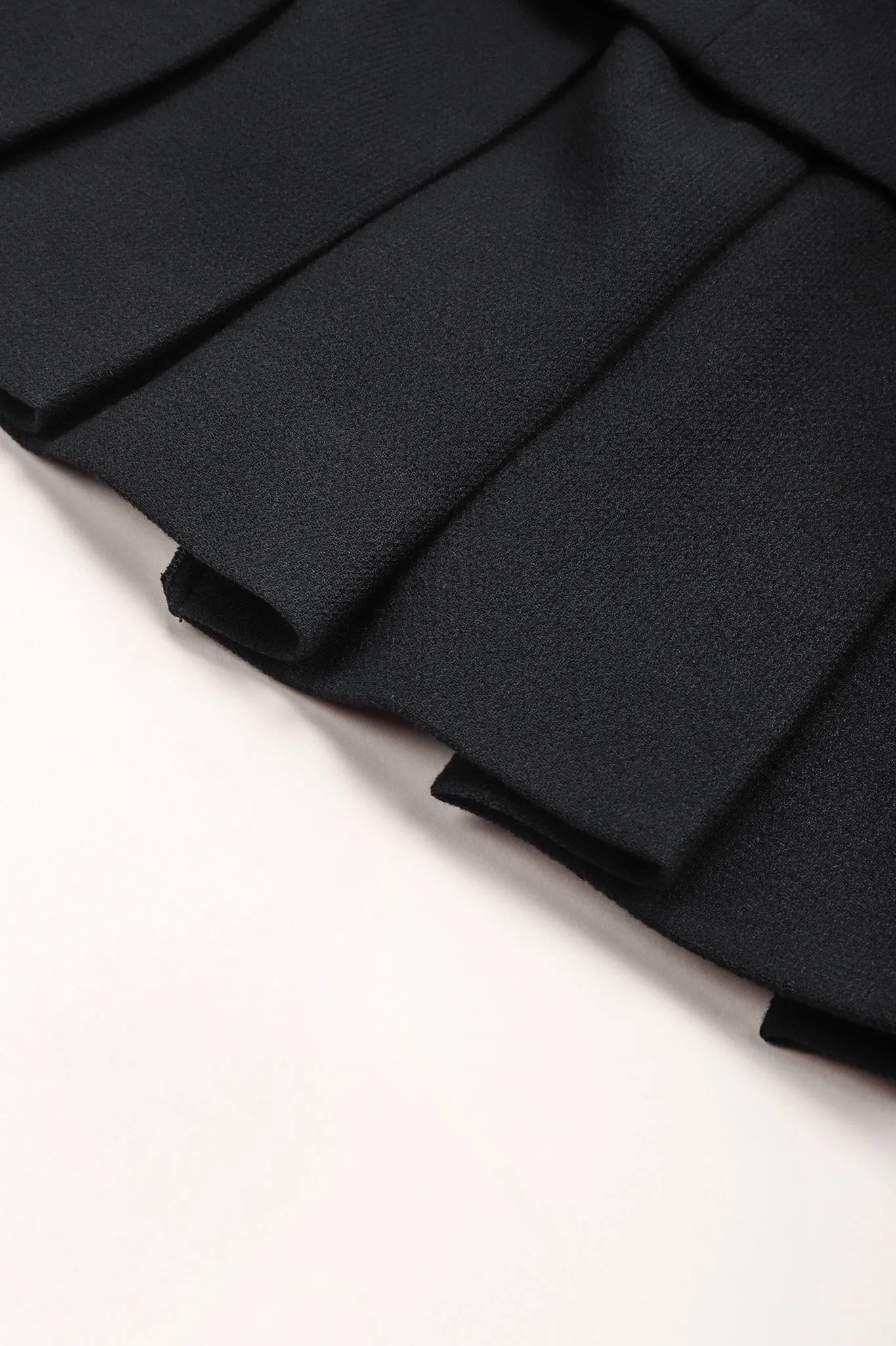 Contrast Jacket & Pleated Skirt Set