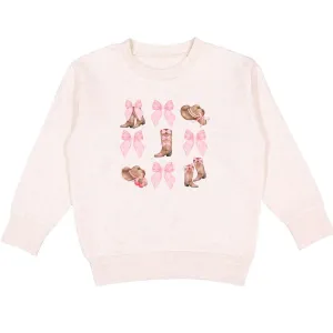 Coquette Cowgirl Sweatshirt - Natural