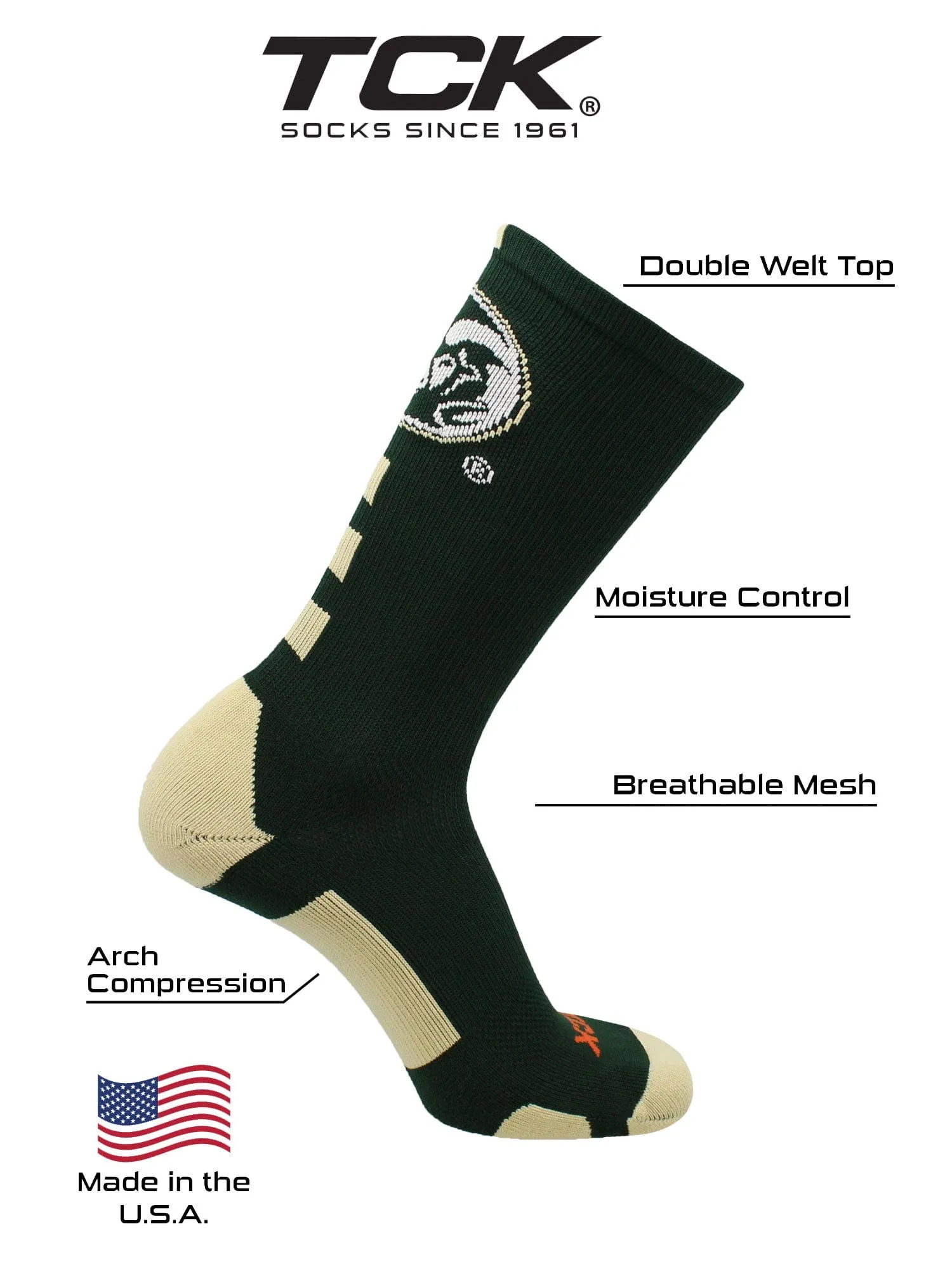CSU Rams Socks Baseline Crew