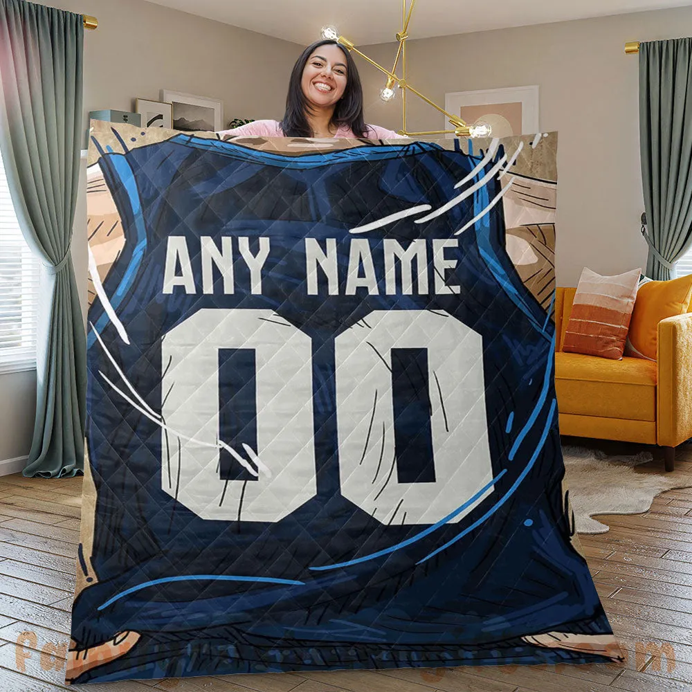 Custom Premium Quilt Blanket Minnesota Jersey Basketball Personalized Quilt Gifts for Her & Him