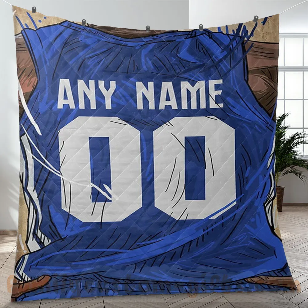 Custom Premium Quilt Blanket North Carolina Jersey Basketball Personalized Quilt Gifts for Her & Him