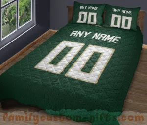 Custom Quilt Sets Milwaukee Jersey Personalized Basketball Premium Quilt Bedding for Men Women