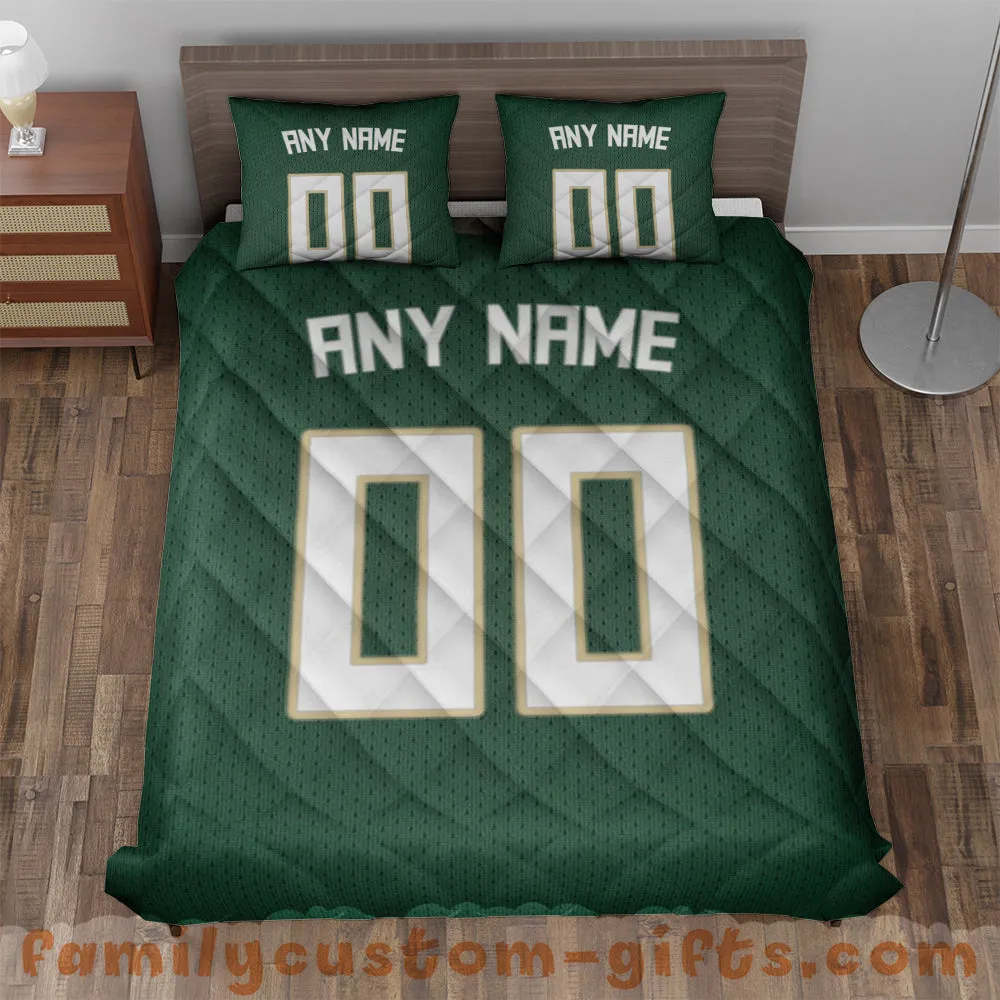 Custom Quilt Sets Milwaukee Jersey Personalized Basketball Premium Quilt Bedding for Men Women