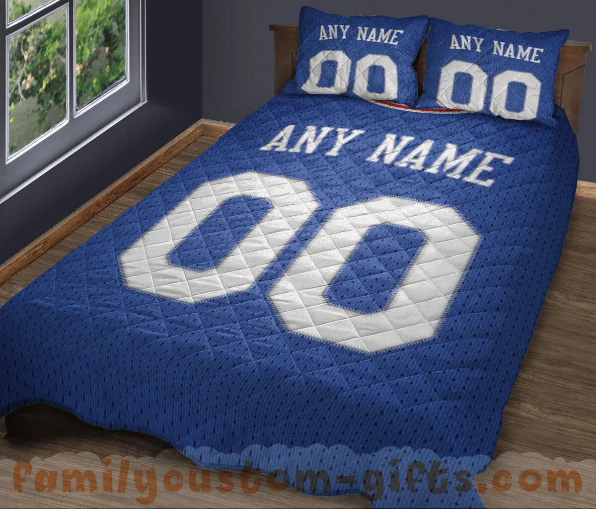 Custom Quilt Sets Philadelphia Jersey Personalized Basketball Premium Quilt Bedding for Men Women