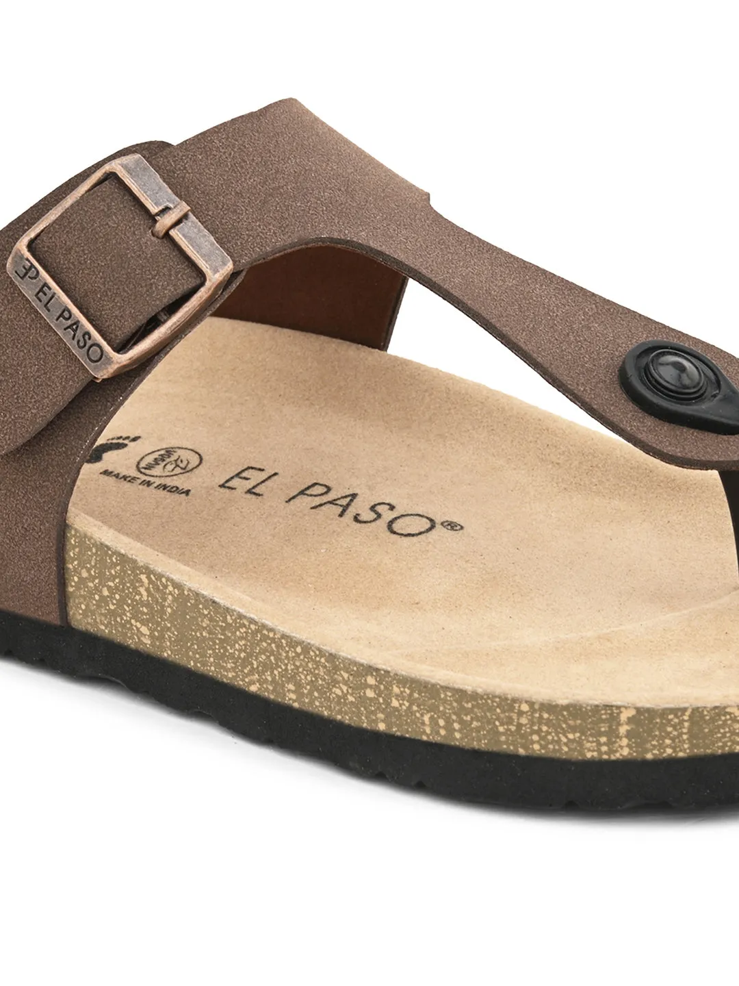 Elegant Khaki Suede Sandal For Men