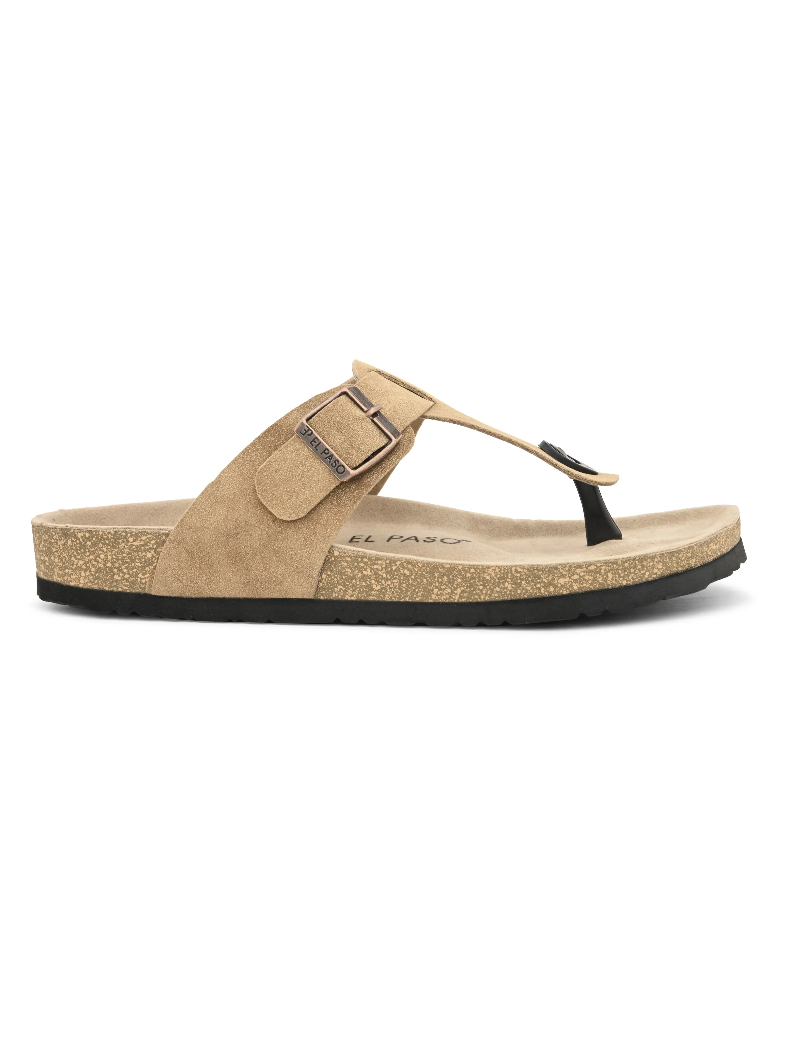 Elegant Khaki Suede Sandal For Men