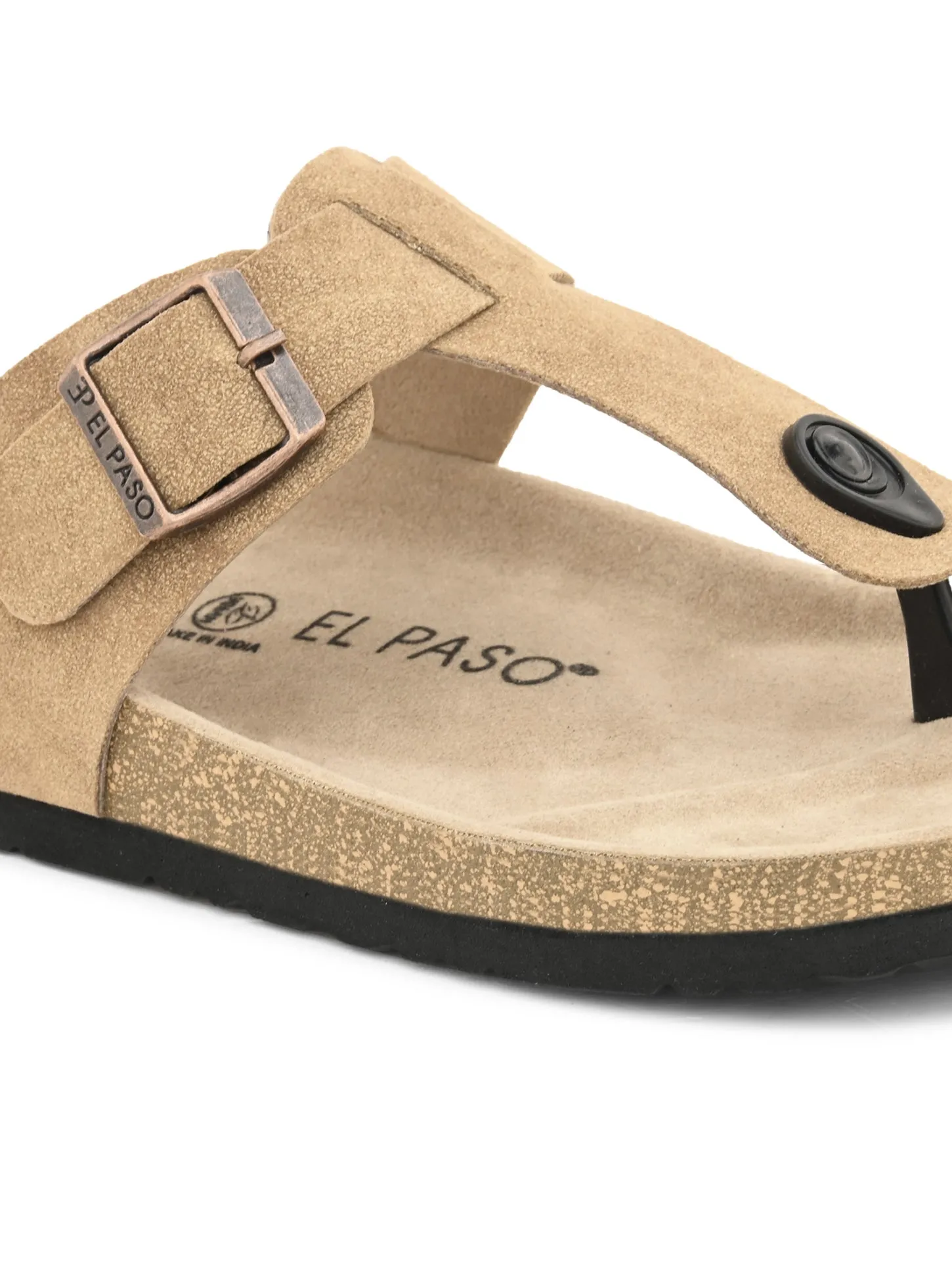 Elegant Khaki Suede Sandal For Men