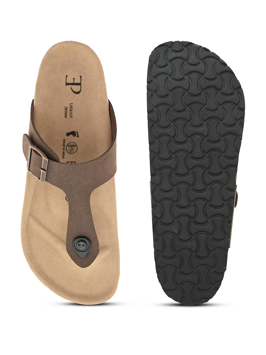 Elegant Khaki Suede Sandal For Men