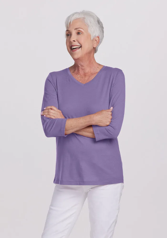 Elena V Neck