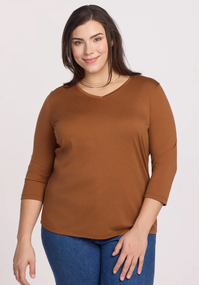 Elena V Neck