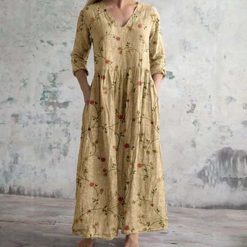Fionnuala | Elegant Floral Dress