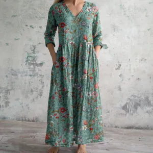 Fionnuala | Elegant Floral Dress