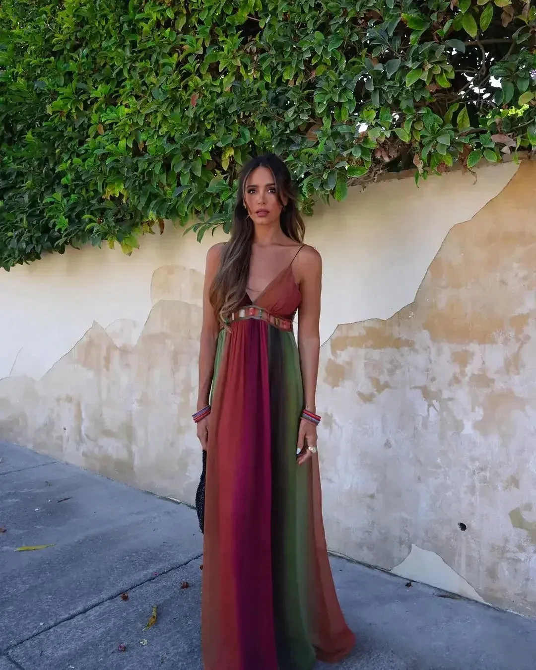 Flowy Multi-Tone Maxi Dress | Elegant & Lightweight | Perfect for Summer