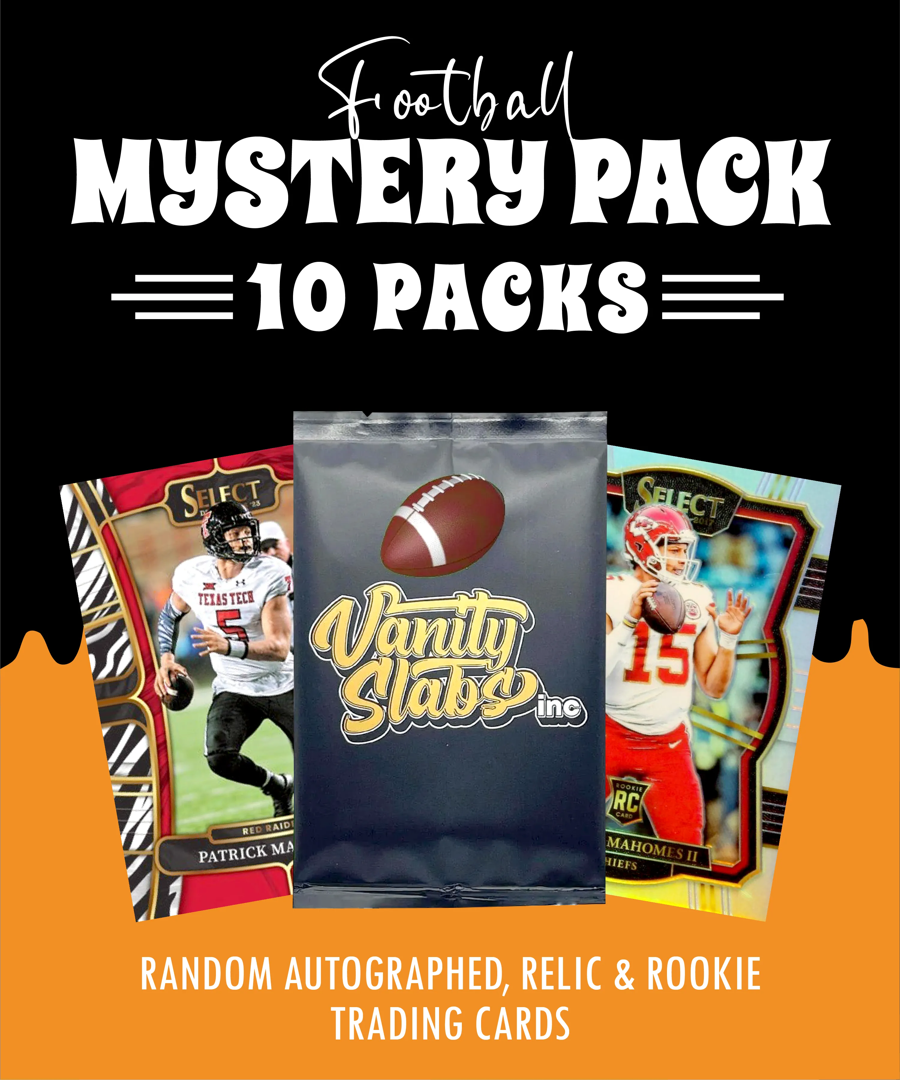 Football Mystery 10 Ultimate Elite Packs (Loaded with Goodies) Great Party Favors