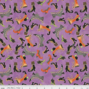 Ghoul Friends Boots Toss Purple fabric - C16052-PURPLE