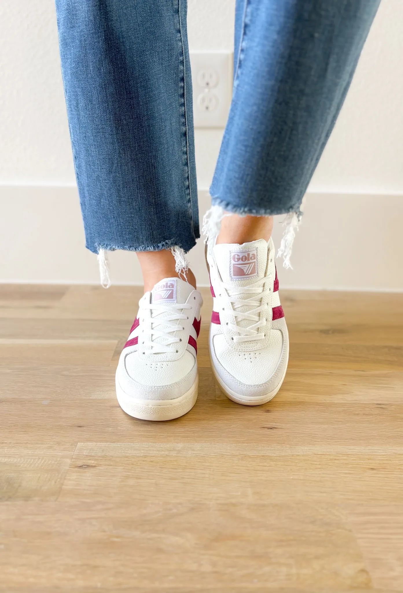 Gola Grandslam Trident Sneakers in Chalk Pink