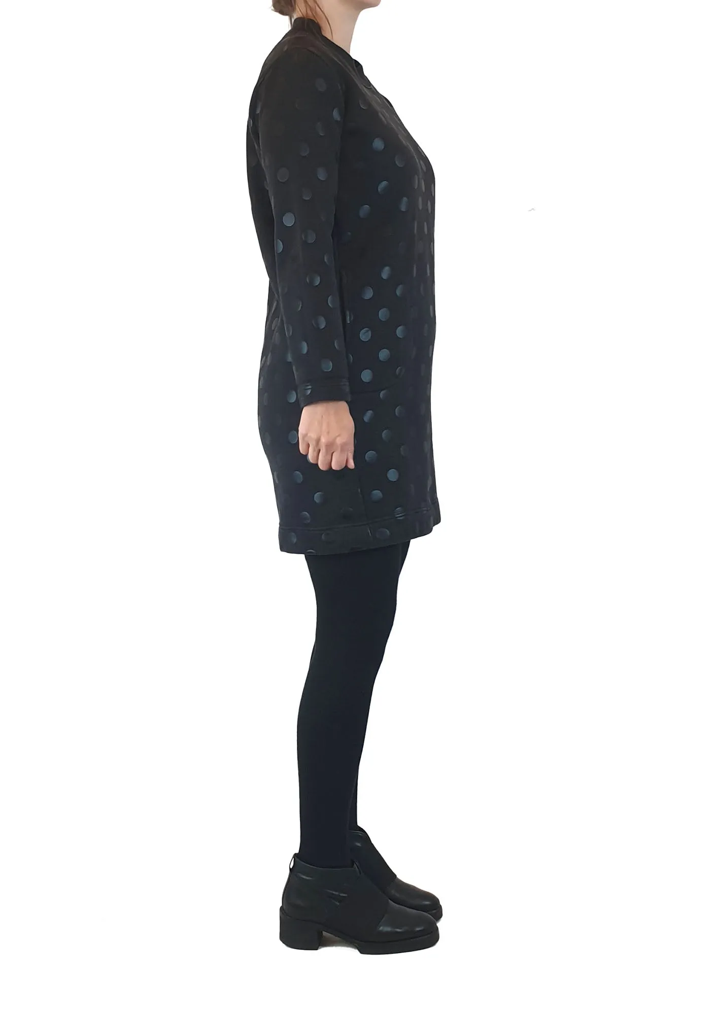 Gorman black jumper dress with black polka dots size 8 (very good condition)