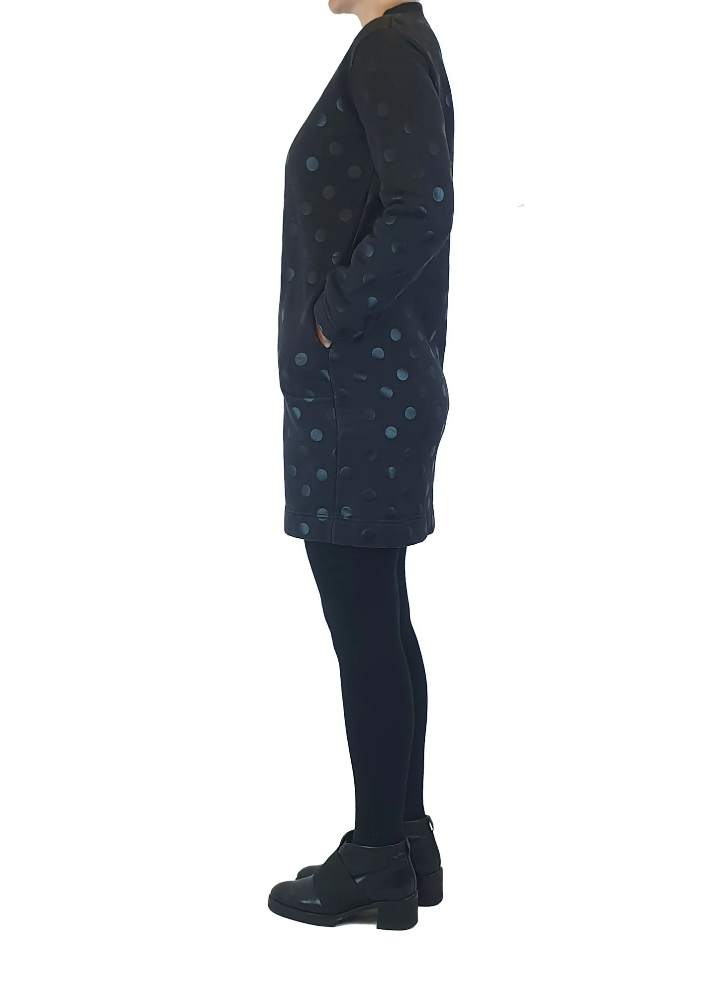 Gorman black jumper dress with black polka dots size 8 (very good condition)