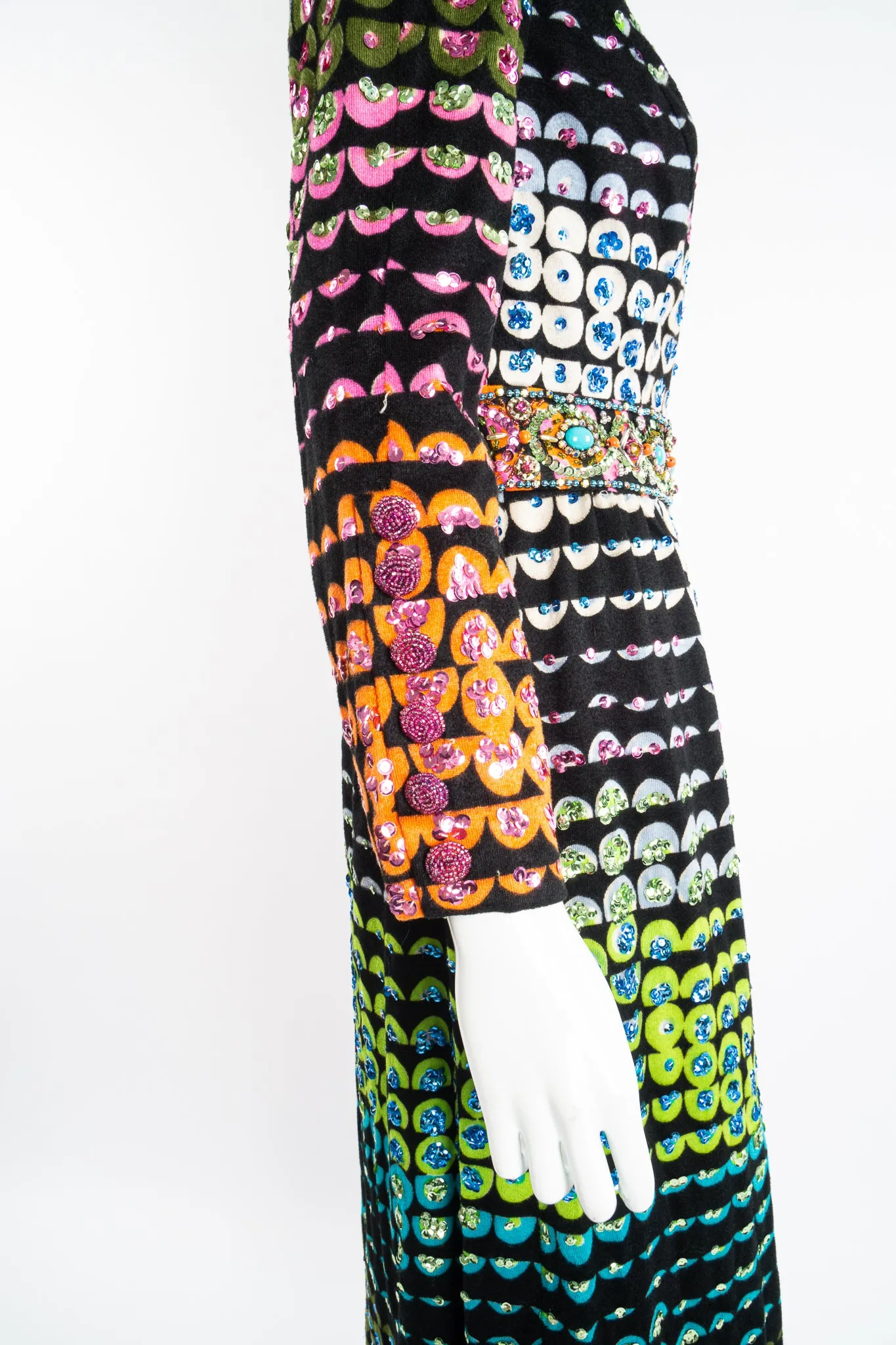 Graphic Rainbow Sequin Dress