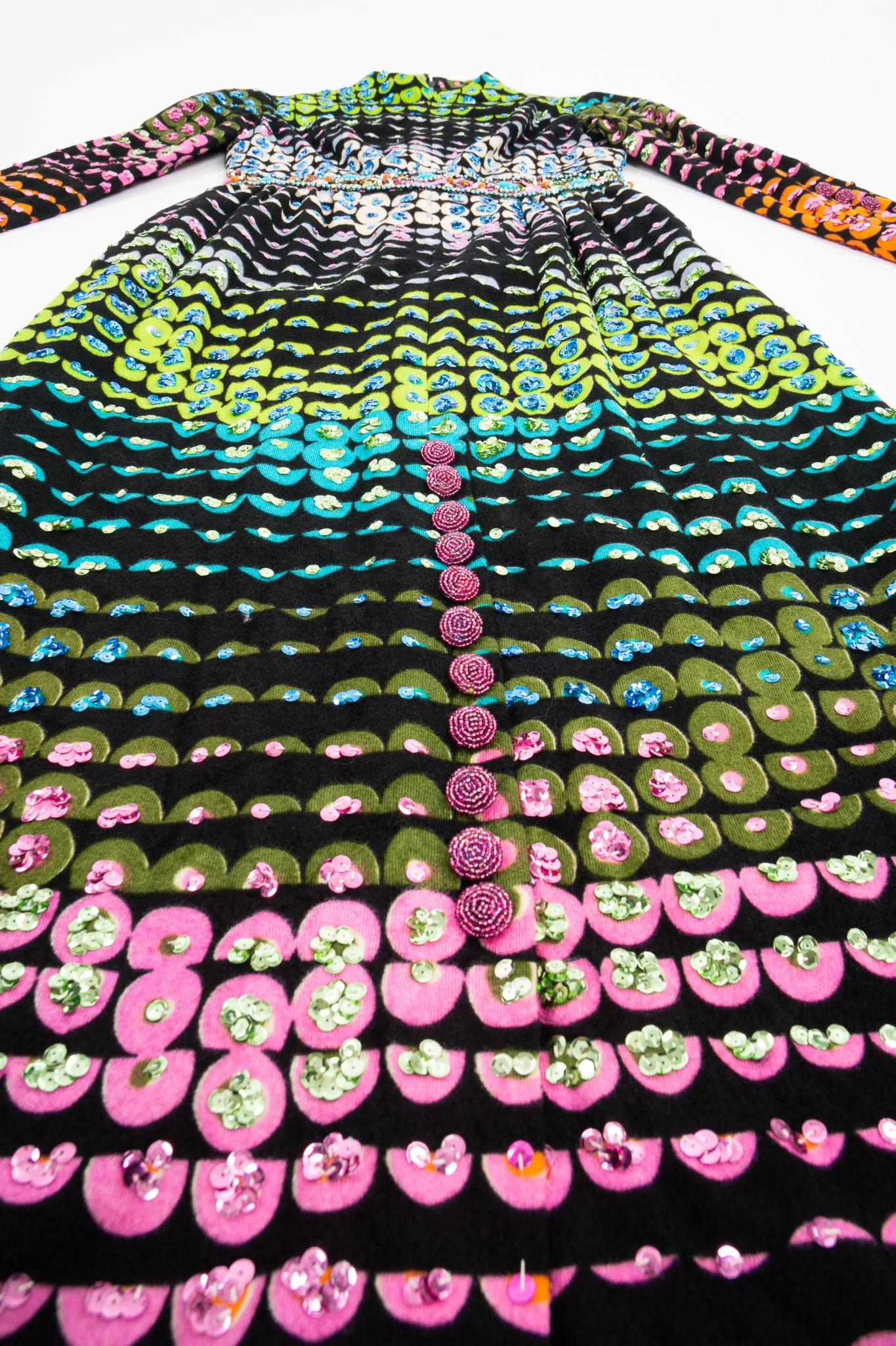Graphic Rainbow Sequin Dress