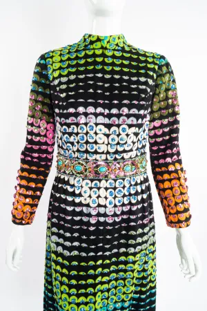 Graphic Rainbow Sequin Dress