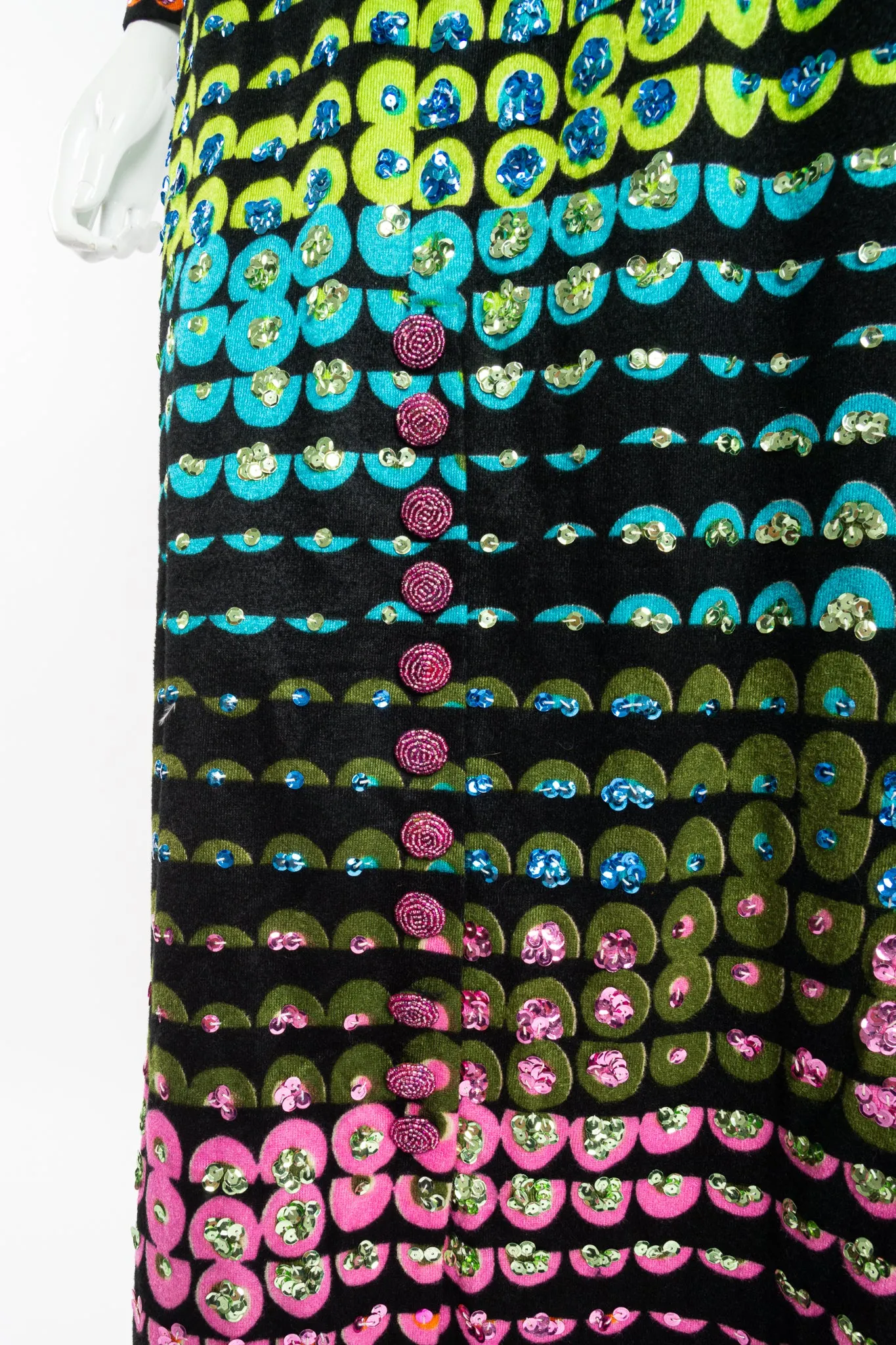 Graphic Rainbow Sequin Dress