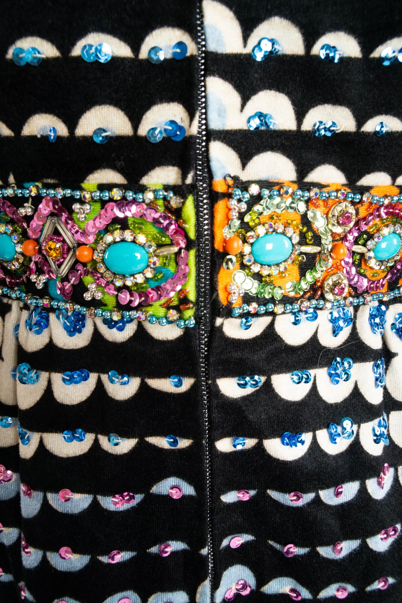 Graphic Rainbow Sequin Dress