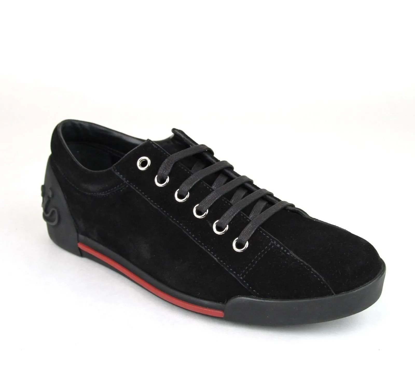 Gucci Sneakers - Gucci Women Black Sneakers Suede Trainer
