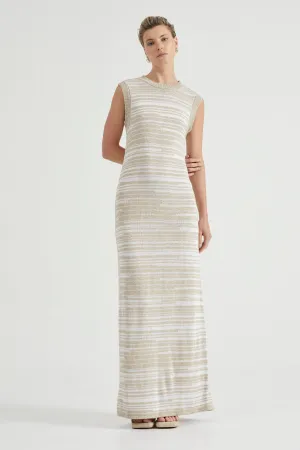 HAZE KNIT MAXI TANK DRESS | PUTTY
