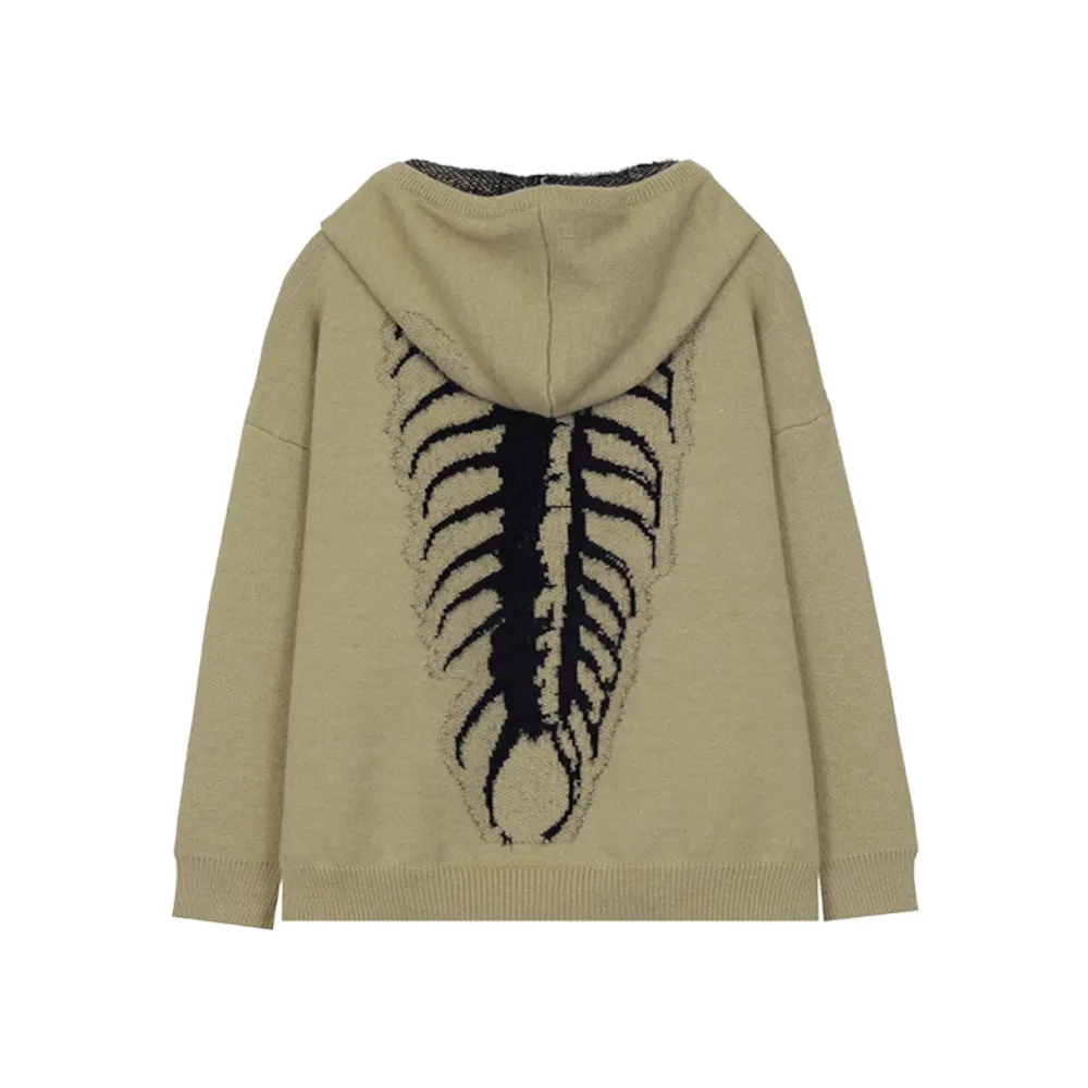 High Street Skeleton Patchwork Hoodie