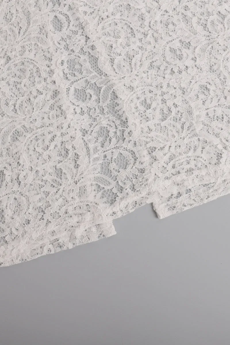 HQS1057 Urban Chic Lace Skirt Ensemble