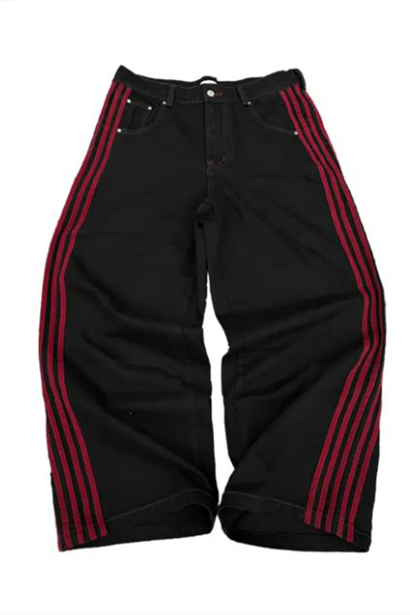 HWT1237 Street Style Wide-Leg Jeans Pant