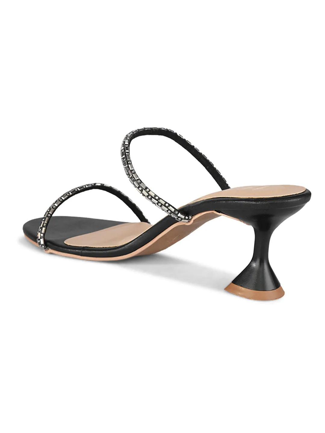 Hydes N Hues Black Heel Sandal For Women