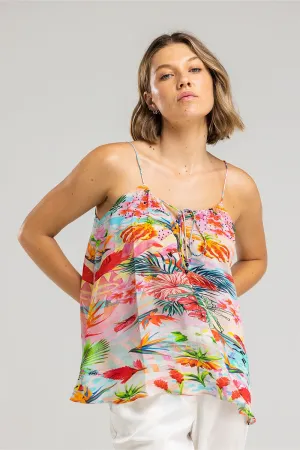 Inoa Shoestring Camisole Jardin De Paris I22s15