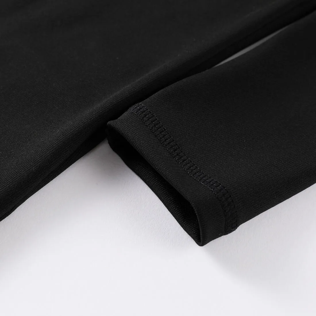 Kids' Long-Sleeved Thermal Football Base Layer Top Keepcomfort 100 - Black