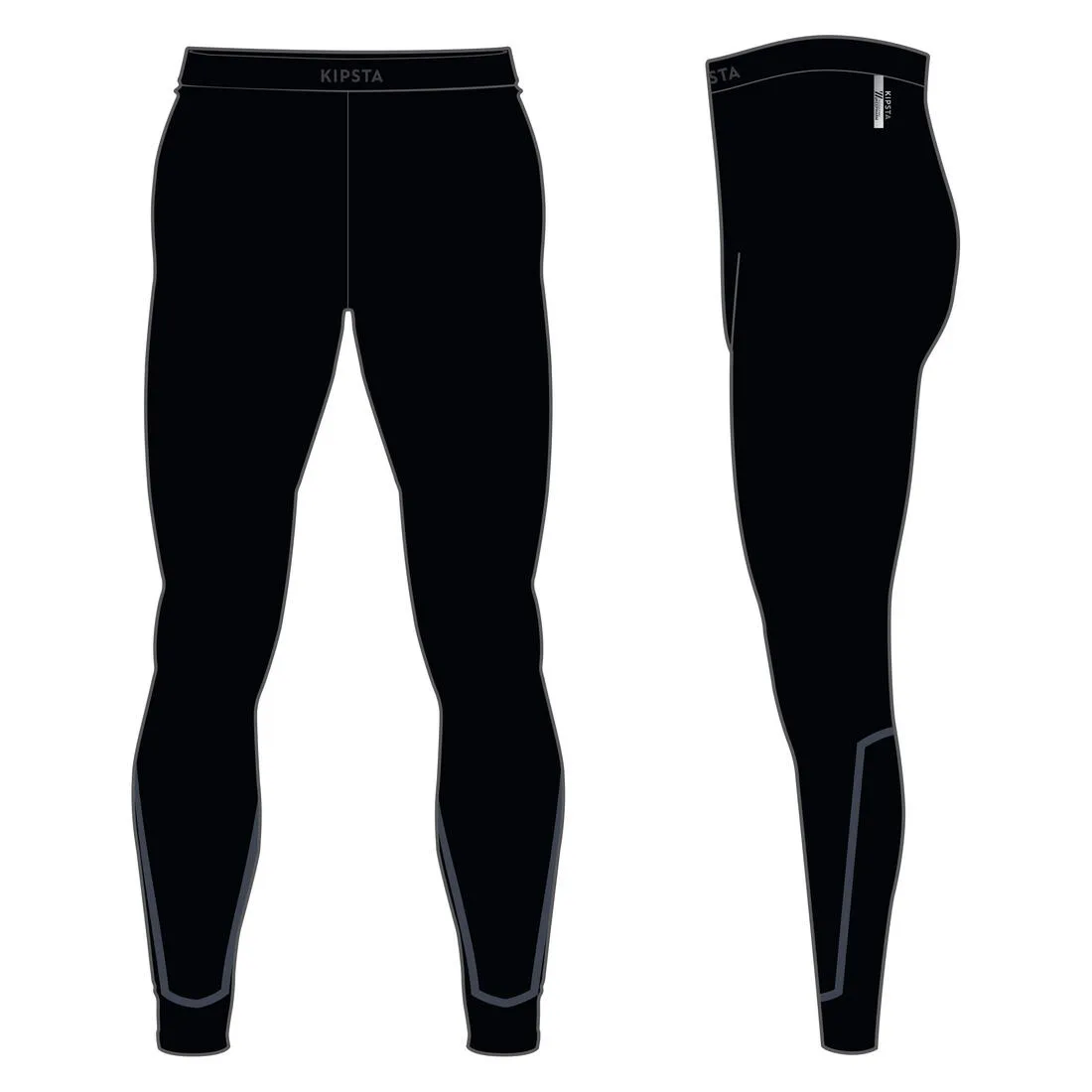 Kids' Thermal Base Layer Tights Keepcomfort 100 - Black