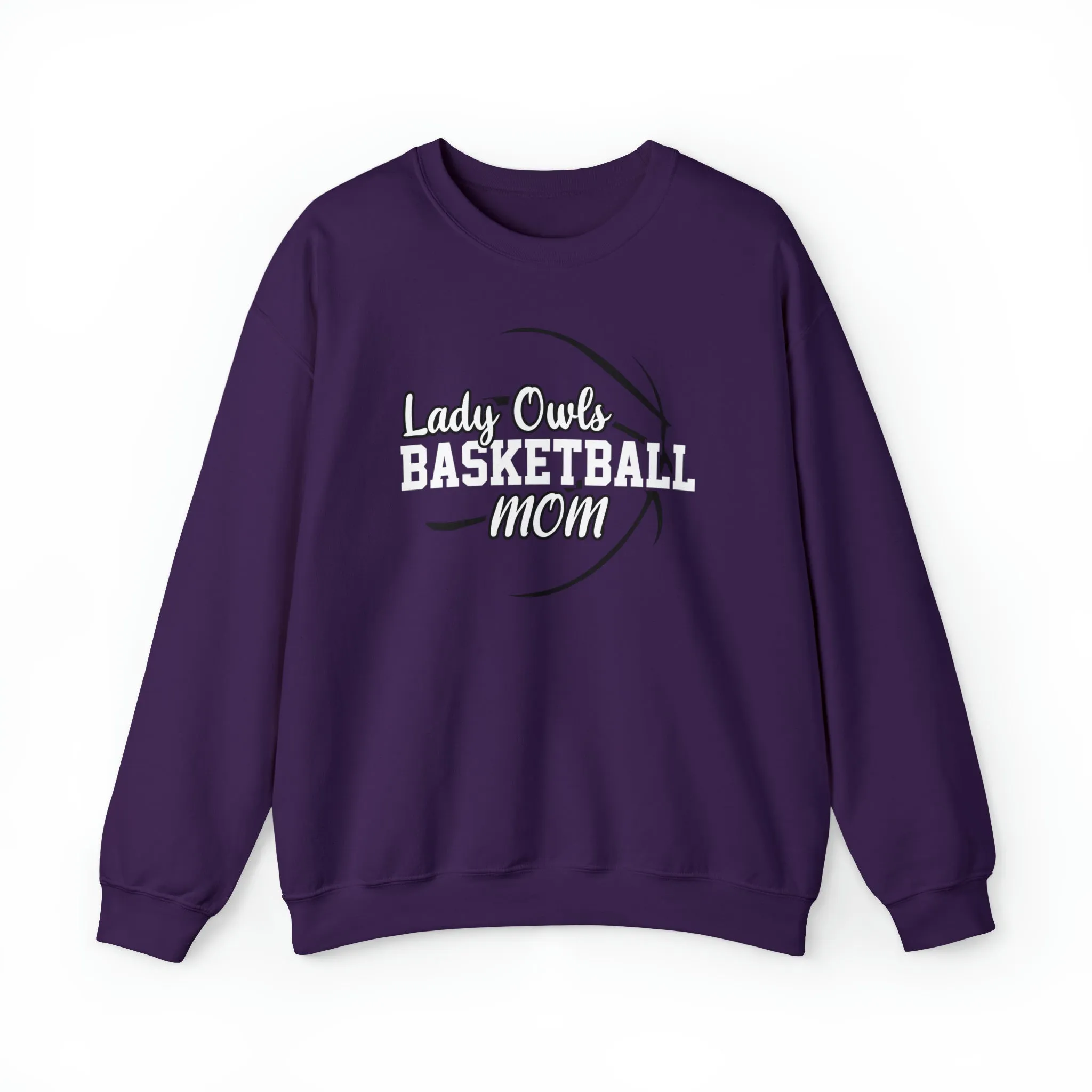 Lady Owls Basketball Mom Unisex Heavy Blend™ Crewneck Sweatshirt