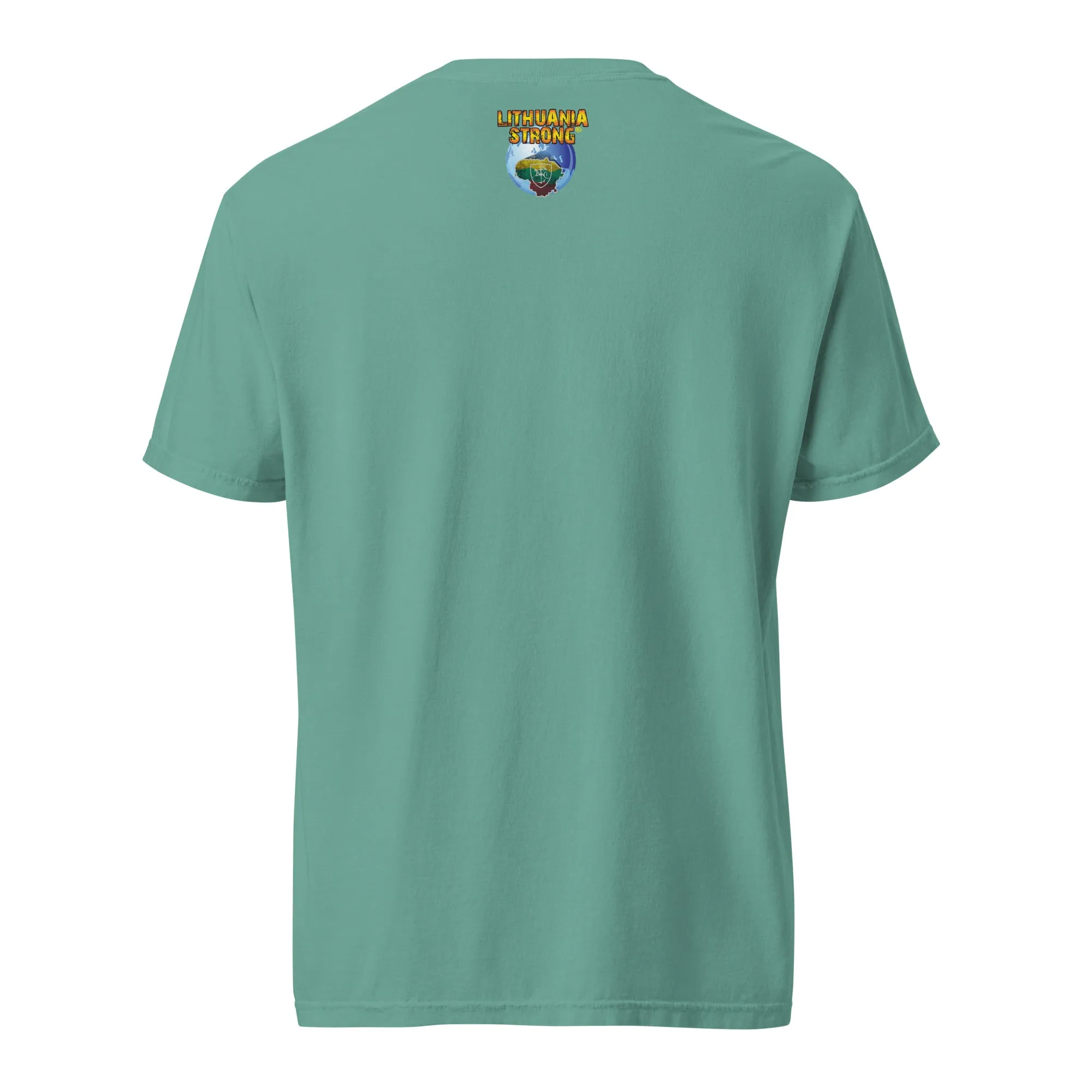 Lietuva Basketball - Europe-Based Men/Women Unisex Soft-Washed Comfort Cotton Short Sleeve T-Shirt