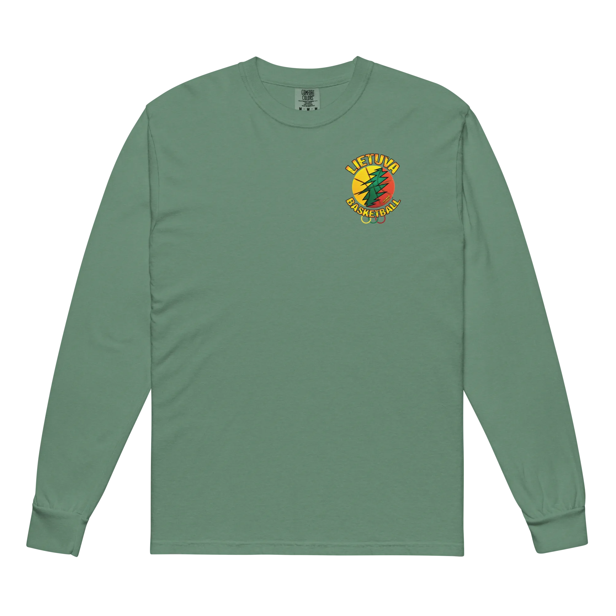 Lietuva Basketball - Men/Women Unisex Soft-Washed Comfort Cotton Long Sleeve T-Shirt