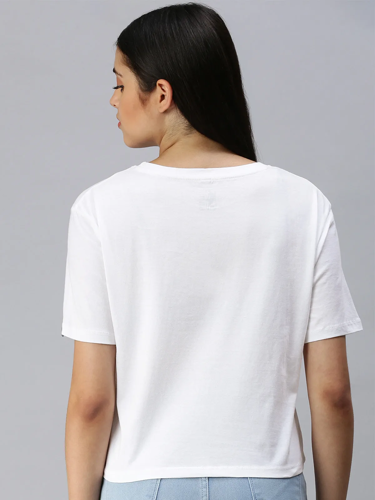 Los Angeles Lakers: Classic Crest Tie-up Top - White