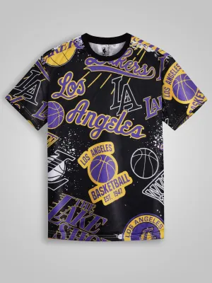Los Angeles Lakers: Oversized Logo Mash T-Shirt