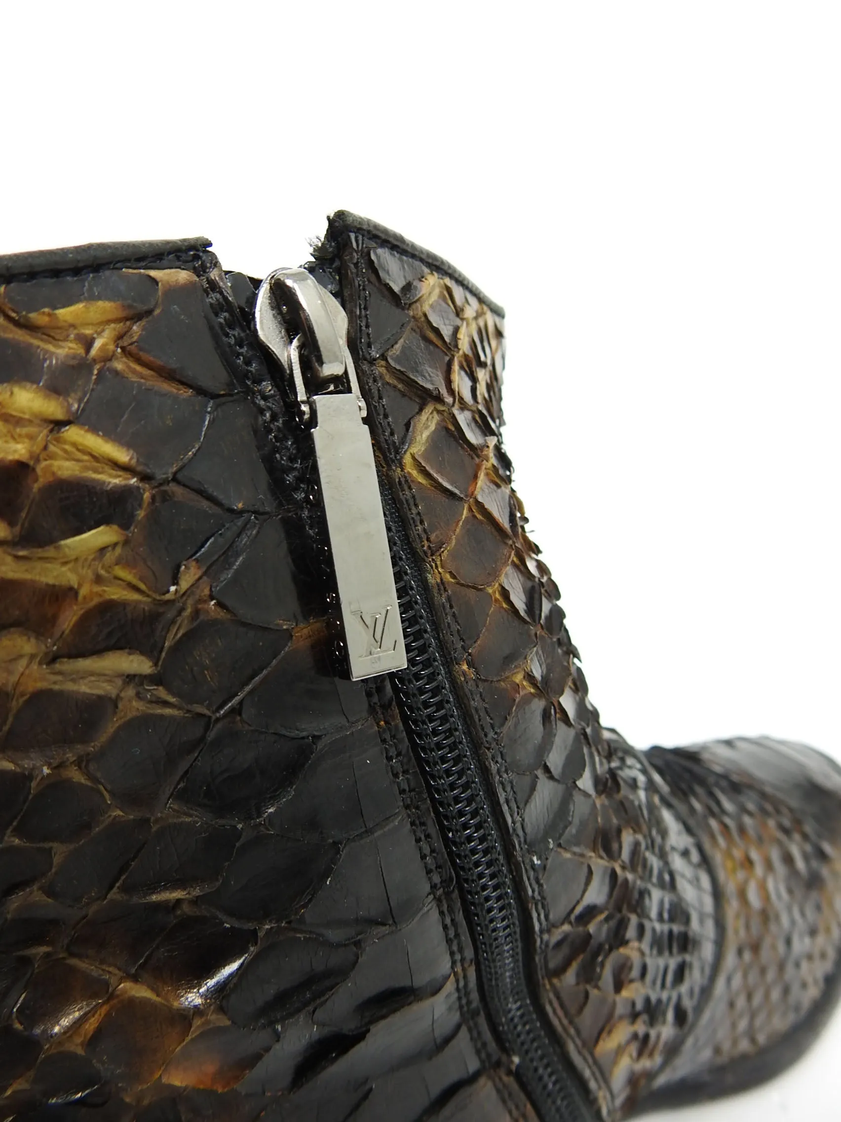Louis Vuitton Exotic Zip Boots Size US 8.5