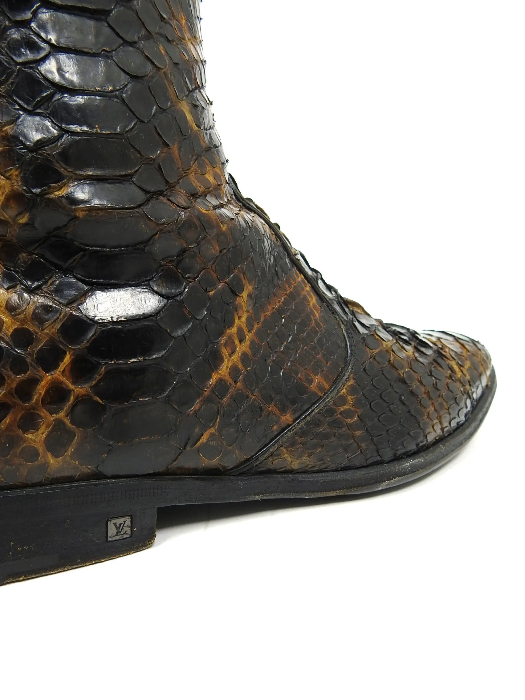 Louis Vuitton Exotic Zip Boots Size US 8.5