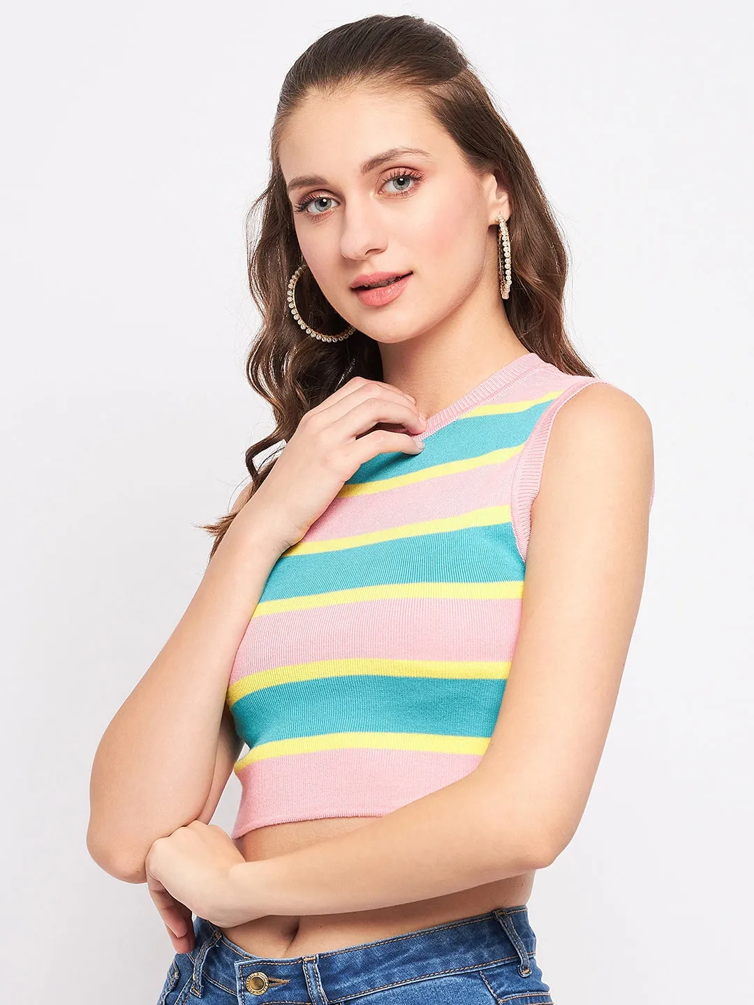Madame Colourblock Knit Top