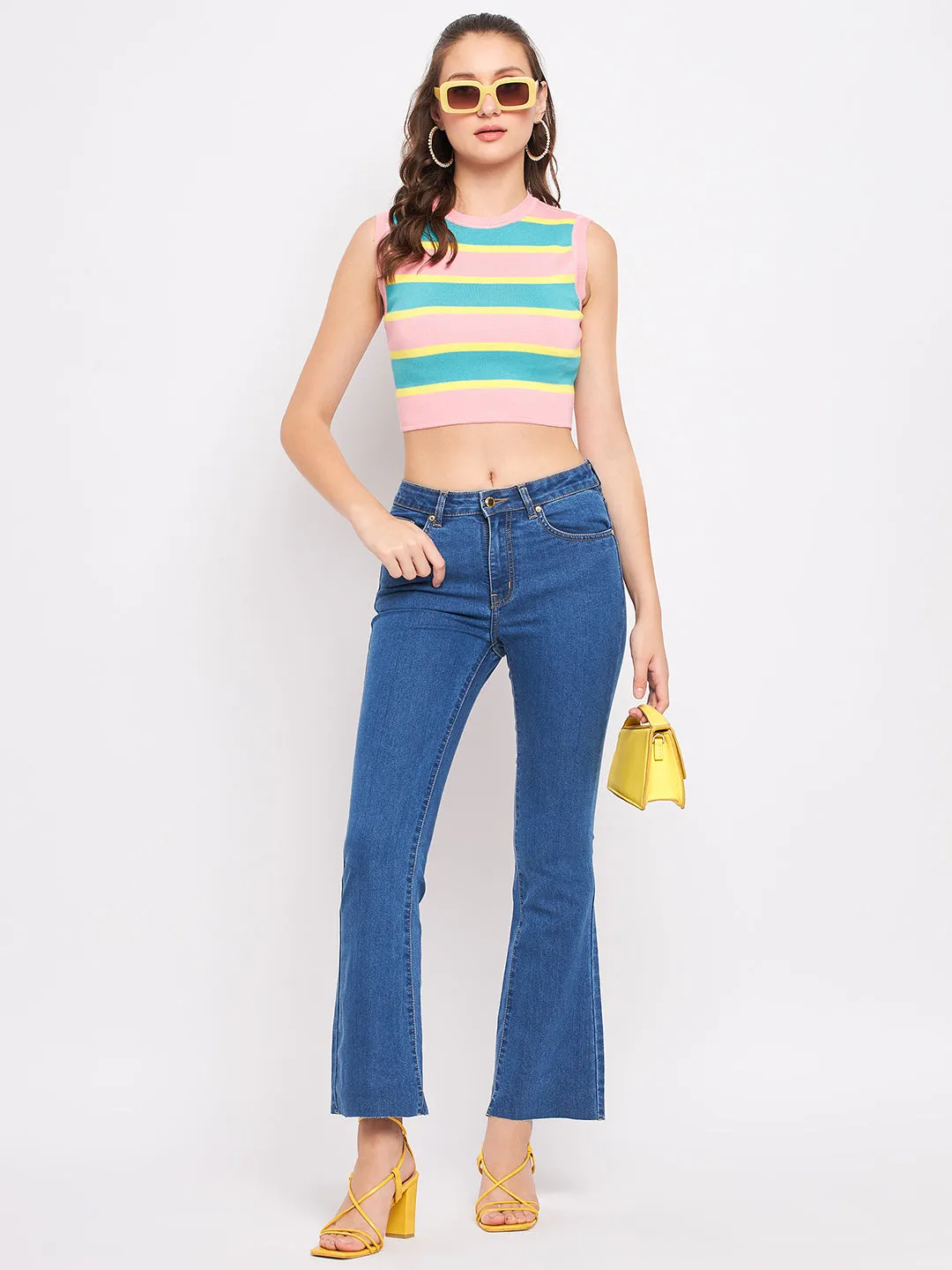 Madame Colourblock Knit Top