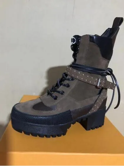 Martin Boots Women 100% real Leather Shoes designer autumn Winter vintage Boots fashion high-heel Ankle Boots botas mujer