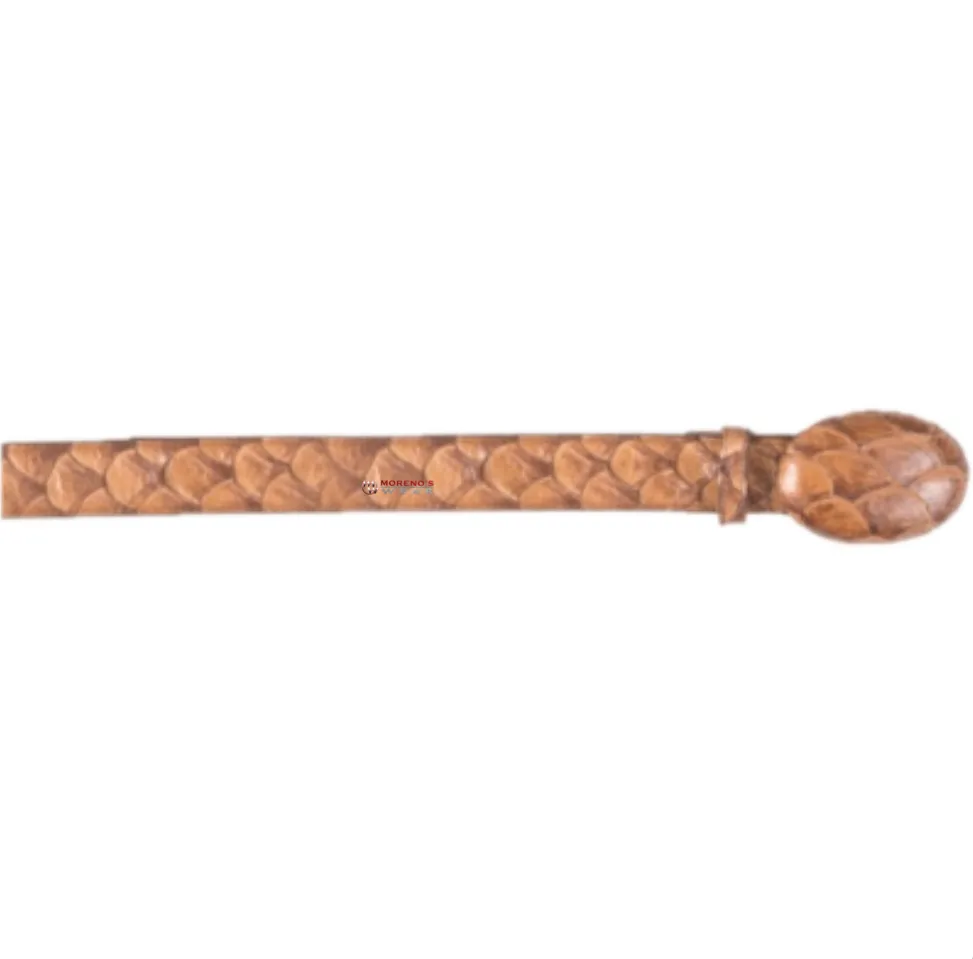 Men’s Los Altos Pirarucu Fish Cowboy Belt Nonadjustable