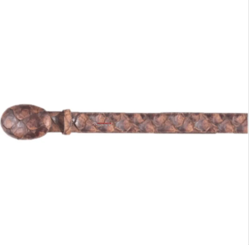 Men’s Los Altos Pirarucu Fish Cowboy Belt Nonadjustable