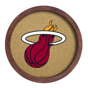 Miami Heat: "Faux" Barrel Framed Cork Board